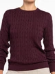 Джемпер жіночий Arber бавовняний Crew-neck WD8 WTR-254 M бордовий (W10.43.18.631) - изображение 5