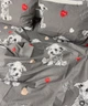 Комплект постільної білизни півтораспальний «Love Dog» (Сірий з цуценятами), Бязь GOLD LUX, підковдра 145*215 см, 100% бавовна - зображення 3