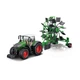 Трактор Bburago Fendt 1050 Vario с роторными граблями масштабная модель 10 см металл/пластик 18-31665 - изображение 1