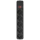 Сетевой фильтр Maxxter SPM5-G-10B черный, 3 м кабель, 5 розеток - изображение 1