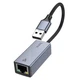 Сетевой адаптер Hoco UA37 USB Ethernet Adapter (1000 Mbps) Grey - изображение 3
