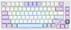 Бездротова ігрова механічна клавітура Ajazz ak820 pro White-purple, Gift Switch, 75%, Hot-Swap, RGB, 2.4GHz/Bluetooth/USB з Українською розкладкою - изображение 1