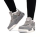 Жіночі кросівки Air Jordan 4 Retro Grey текстиль хутро 39 сірий - изображение 5