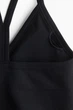 Топ спортивный H&M DryMove Seamless средней поддержки Черный S (1265871) - изображение 4