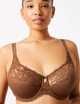 Бюстгальтер Marks & Spencer Full Cup з квітковим мереживом на кісточках шоколадний 85D 38D (2711) - зображення 5