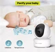 Відеоняня Baby Monitor OnePro SM-650 з 5-дюймовим РК-монітором/ з датчиком звуку/нічне бачення/поворотна відеоняня - изображение 4