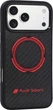 Etui plecki Audi RSQ Carbon Fiber Sport Red Circle MagSafe do Apple iPhone 18 Pro Max/17 Pro Max Black (AUS-TPUPCMIP18PM-RSQ/D5-BK) - obraz 2