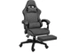 Геймерское кресло Flexi Tech Grey с подставкой для ног GF-8076-G (28067) - изображение 2