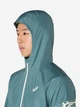 Спортивная ветровка мужская ASICS Icon Jacket 2011D456-404 M Бирюзовая (4573690000637) - изображение 5