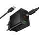 СЗП Hoco N75 Grande 65W QC+PD (1USB-A/2C) + кабель Type-C to Type-C Black - зображення 5