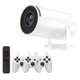 Портативный игровой проектор M300Max white — Android, Wi-Fi, 20000+ игр, 2 джойстика - изображение 7