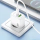 СЗУ Hoco CS55A Surplus PD30W+QC3.0 (1USB-A/1C) White - зображення 8