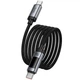 Дата кабель Hoco U148 Lord with display Type-C to Type-C 240W (1.2m) Black - зображення 5