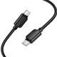 Дата кабель Hoco X113 Beneficio Type-C to Type-C 60W (1m) Black - изображение 2
