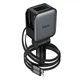 Автомобільний зарядний пристрій HOCO Z67A Triunfar PD60W(1C1A)+Type-C/iP car charger with dual telescopic cable and digital display dark Metal Gray (6942007680844) - изображение 6