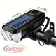 Велофонарь с сигналом LY-17-XPE солн. батарея выносная кнопка Waterproof Li-Ion аккум. ЗУ microUSB - изображение 17