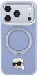 Etui do smartfona Apple iPhone 17 Pro Max / 18 Pro Max Karl Lagerfeld with Ring Stand 360 Karl Head Pin MagSafe Light Blue (KF003238) - obraz 3