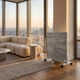 Керамический конвекционный обогреватель Ecoteplo Air 1000 ME серый лофт, с терморегулятором, до 18 м² - изображение 4