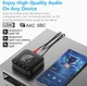 Bluetooth-ресивер 1Mii B06HD+ Hi-Res LDAC Bluetooth 5.3 с DAC и OLED-дисплеем - изображение 6
