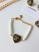 Браслет Chanel з перлин Шанель чорне серце (202) - изображение 1