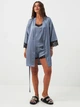 Пижама (майка + шорты) женская атласная BARWA garments 0302/245 S Серая (2113022451090) - изображение 8