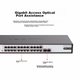 H3C 24-портовый гигабитный Ethernet + 2 гигабитных оптических коммутатора, неуправляемый коммутатор для установки в стойку корпоративного класса, сетевой кабельный разветвитель S1224F - изображение 4