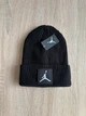 Зимняя мужская шапка Nike Air Jordan для зимы, теплая вязаная шапка найк Джордан с логотипом, универсальный размер One Size черный цвет DRE010 - изображение 3