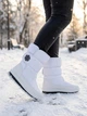 Сапоги дутики No Brand С855 женские зимние белые на липучках 39 24.5 см - изображение 4