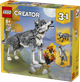 Конструктор LEGO Creator Лесные животные: Серый волк 657 элемента (31393) - изображение 2