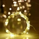 Светодиодная гирлянда новогодняя Xatynka 100 LED 10 м на батарейках Теплый Белый (163-41-1978-07) - изображение 1