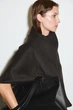 Жіноча кейп накидка з шарфом COS double-faced wool scarf cape ONE SIZE Темний коричневий - изображение 3