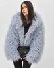 Шуба жіноча зі штучного хутра X-Woyz LS-8959-11 59779 ONE SIZE блакитний - изображение 1