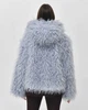 Шуба жіноча зі штучного хутра X-Woyz LS-8959-11 59779 ONE SIZE блакитний - изображение 2