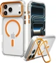 Etui na smartfon Apple iPhone 17 Pro Max/18 Pro Max Spigen Ultra Hybrid Optik S MagSafe Transparent Orange (ACS11910) - obraz 1