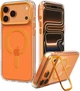 Etui na smartfon Apple iPhone 17 Pro Max/18 Pro Max Spigen Ultra Hybrid Optik S MagSafe Transparent Orange (ACS11910) - obraz 2