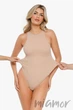 Боди-стринг корректирующее с широкими бретелями German Volf MT240153-SK5p XL Бежевый - изображение 4