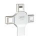 USB флешка 256GB 4в1 USB MicroUSB Lightning Type-C XO DK04 - зображення 5