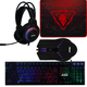 Игровой комплект клавиатура мышь гарнитура коврик 4 в 1 RGB 50 мм 5 В 100 мА Jedel CP-09 черный - изображение 1