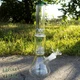Стеклянный бонг курительный Beaker Dome Matrix 32 см Green с перколятором - изображение 2