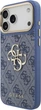 Etui na smartfon Apple iPhone 18 Pro Max/17 Pro Max Guess 4G Big 4G Classic Logo Big Strap Metal Buttons Blue (GUHCP18XP4G4BCSB) - obraz 3