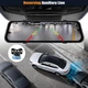 Автомобильный видеорегистратор-зеркало Camecho 9.66" IPS HD 3-Channel (3 камеры, Wireless Apple CarPlay, Android Auto, Wi-Fi, AHD) Черный - изображение 3