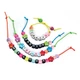 Набір для виготовлення прикрас Clementoni Crazy Chic Lovely Jewels Message Bracelets Рожевий (18892) (8005125188925) - зображення 2