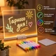 Светодиодная доска для заметок и рисования Bambi DIY3020 с LED-подсветкой, USB, 30×20 см, 7 маркеров - изображение 2