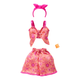 Одяг для ляльок Барбі Помаранчево-рожевий костюм пейслі Barbie Style Complete Looks Orange and Pink Paisley (JJN88) (JJN88) - зображення 1