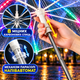 Прозора LED-парасоля від дощу 103 см з ліхтариком для фотосесій різнокольоровим підсвічуванням та міцними карбоновими спицями - зображення 8