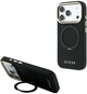 Etui do smartfona Apple iPhone 17 Pro Max / 18 Pro Max Guess Ring Stand 360 Grained Classic Logo MagSafe Black (GUE005670) - obraz 1