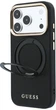 Etui do smartfona Apple iPhone 17 Pro Max / 18 Pro Max Guess Ring Stand 360 Grained Classic Logo MagSafe Black (GUE005670) - obraz 2