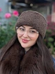 Зимняя теплая меховая шапка TEDDY LUXE с флисом женская светло-коричневая - изображение 3