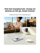 Универсальное дорожное зарядное устройство UGREEN S534 GaNInfinity™ 45W с 2 портами USB 2 разъемами Type-C и 2 розетками переменного тока для вилок США, ЕС, Великобритании и Австралии Grey (85779) - изображение 4