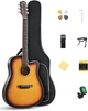 Електроакустична гітара DONNER D-41C Matte Sunburst (Комплект) - зображення 1